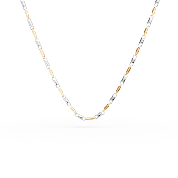 Lant din aur alb-galben