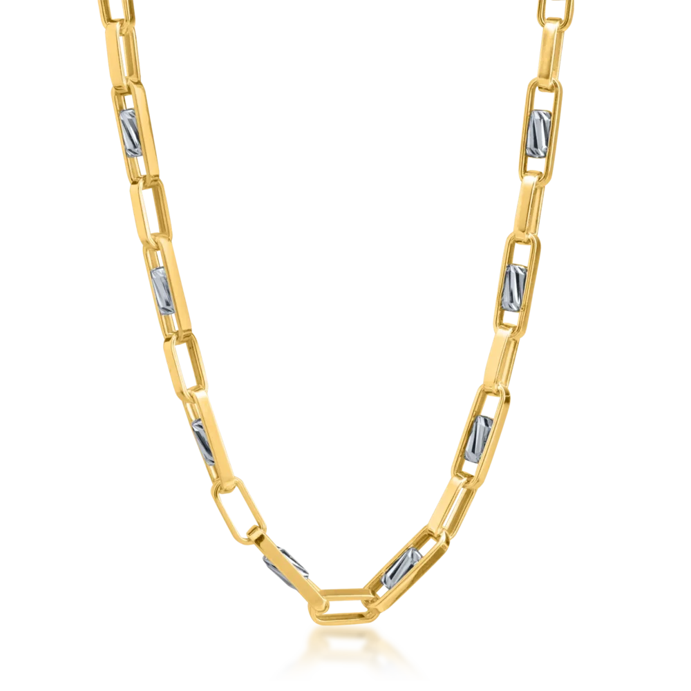 Lant din aur alb-galben