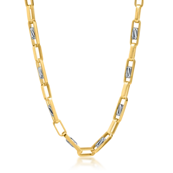 Lant din aur alb-galben