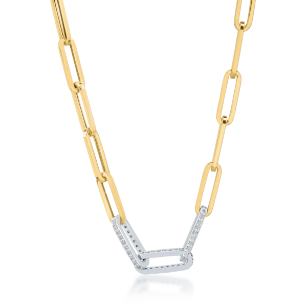 Lant din aur alb-galben