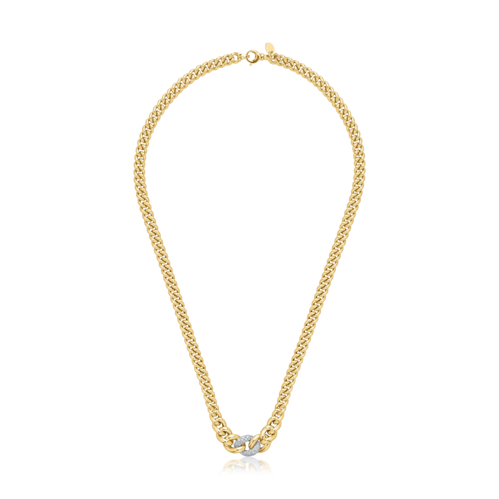 Lant din aur alb-galben