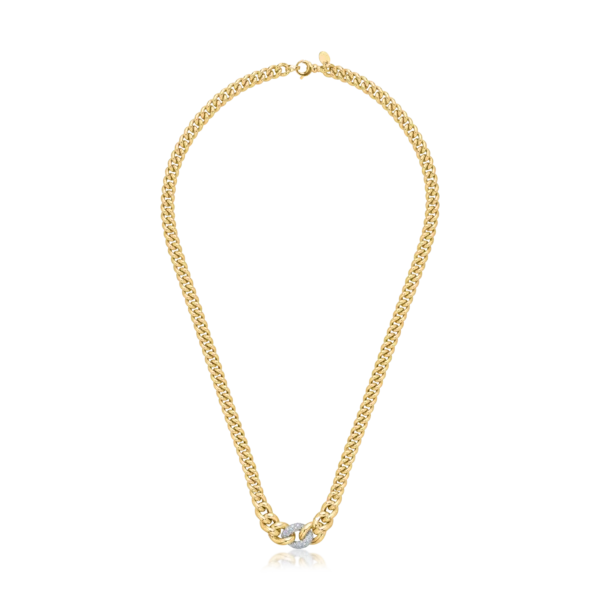 Lant din aur alb-galben