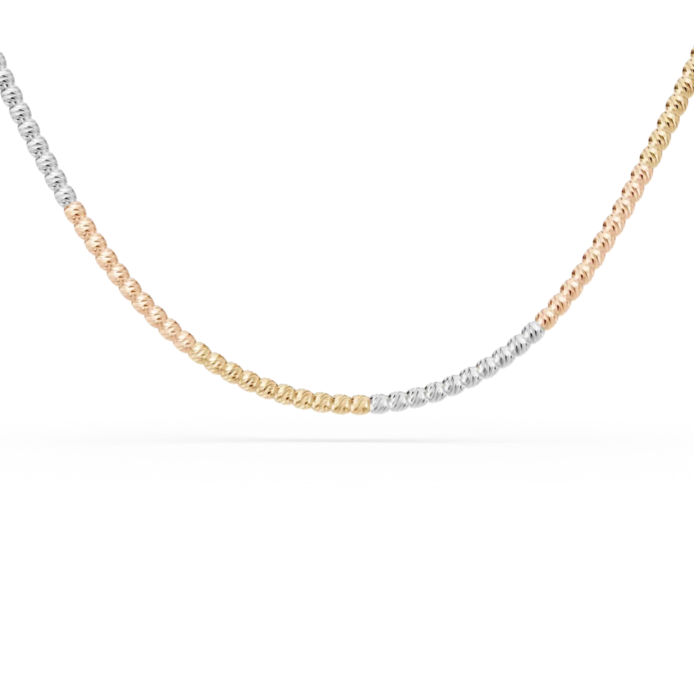 Lant din aur alb-roz-galben