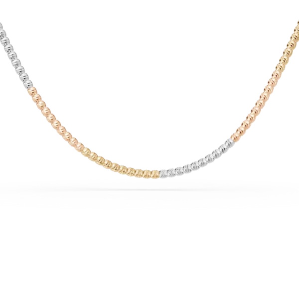 Lant din aur alb-roz-galben
