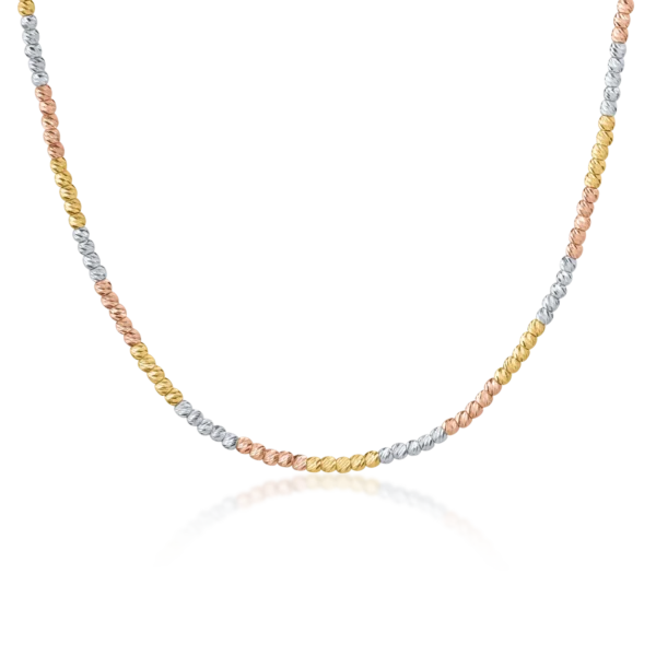 Lant din aur alb-roz-galben