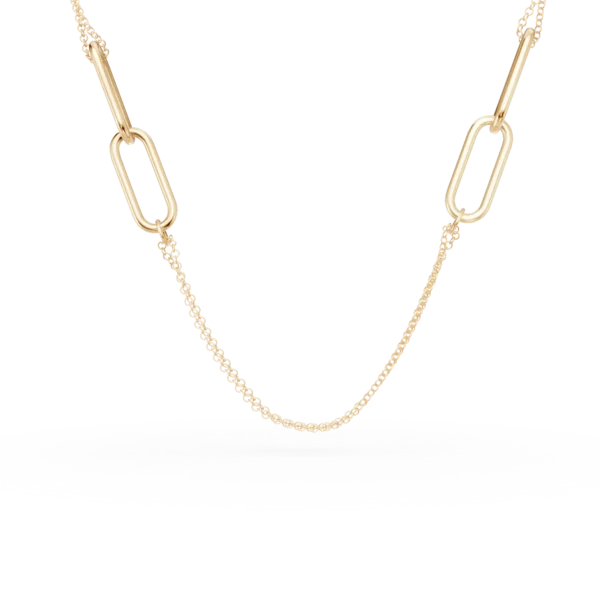 Lant din aur galben cu zale