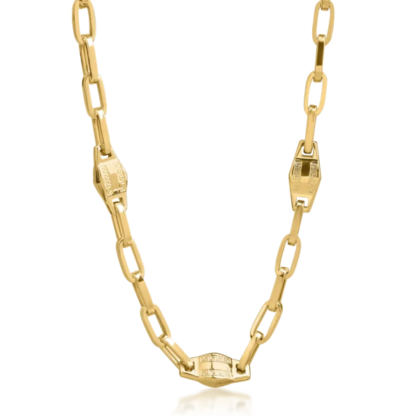 Lant din aur galben pentru barbati