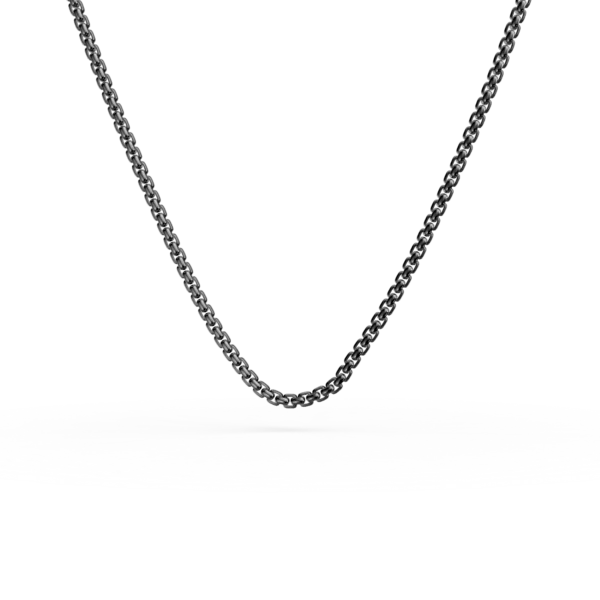 Lant din aur roz-negru pentru barbati