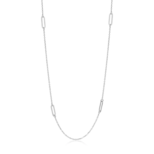 Lant minimalist din aur alb