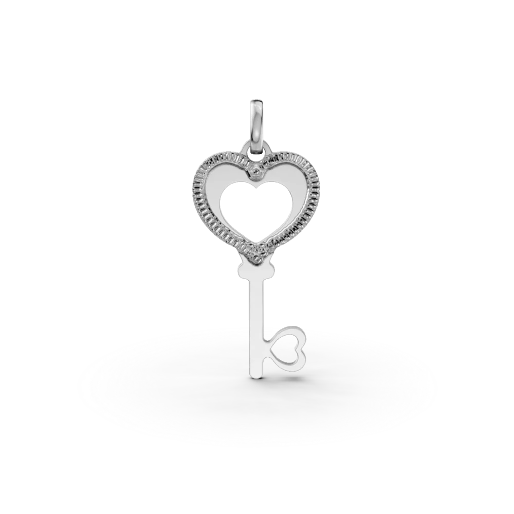 Pandantiv cheita din aur alb