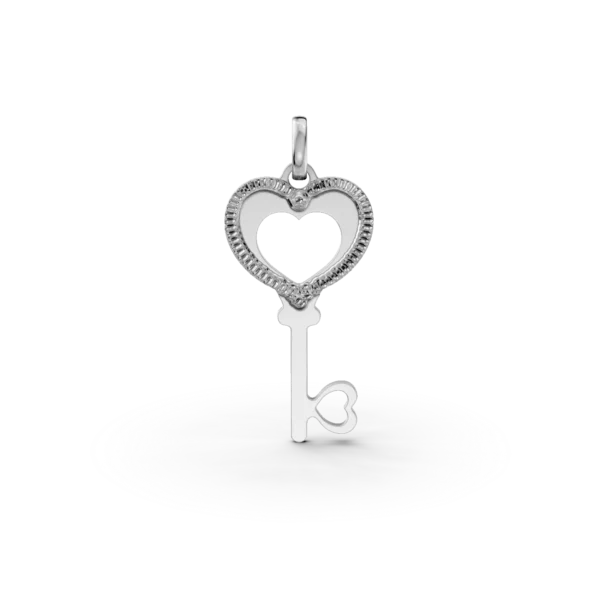 Pandantiv cheita din aur alb