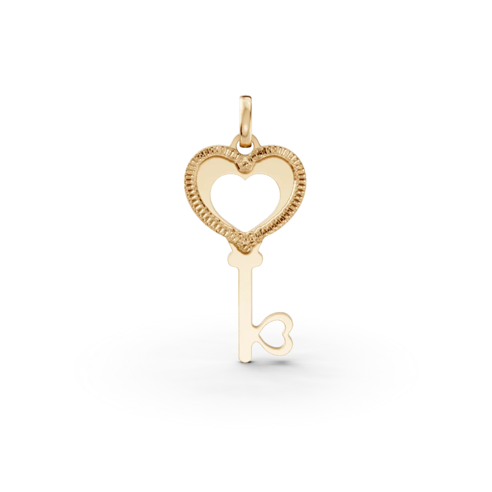 Pandantiv cheita din aur galben