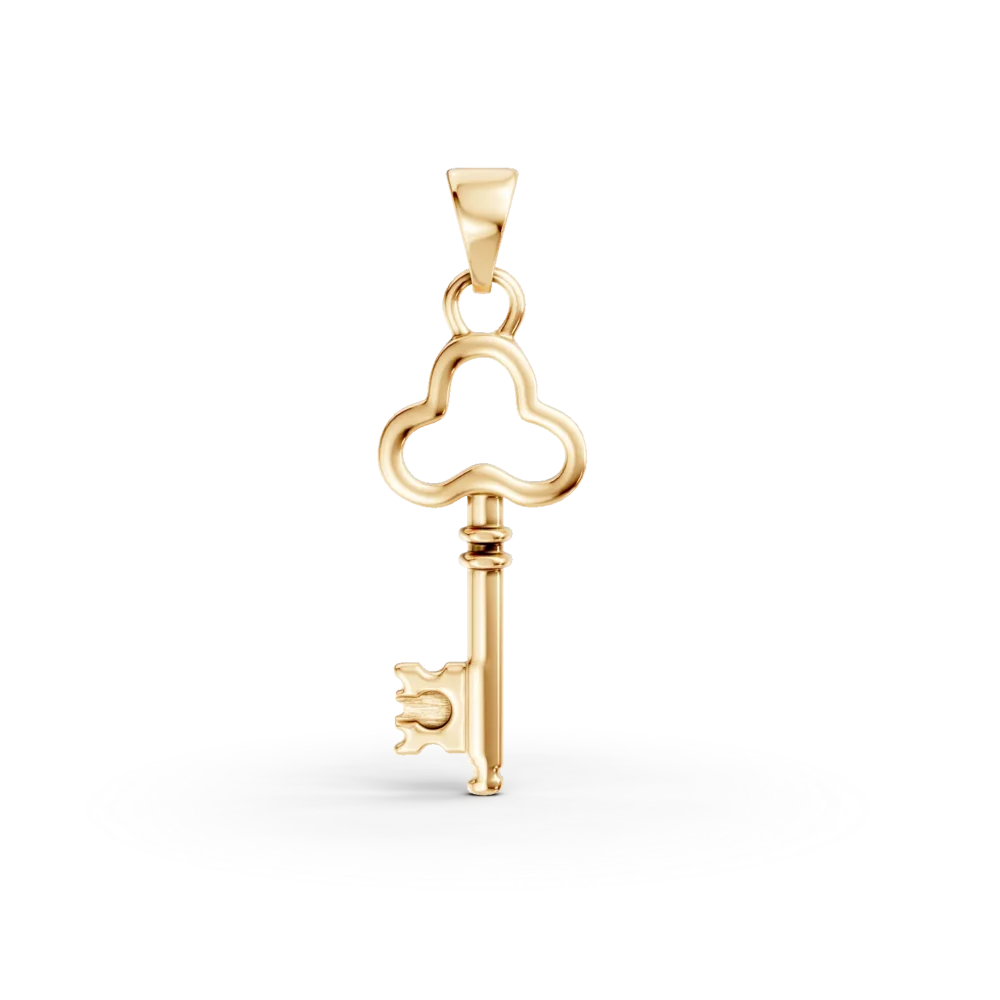 Pandantiv cheita din aur galben