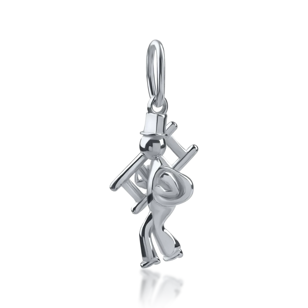 Pandantiv cosar din aur alb