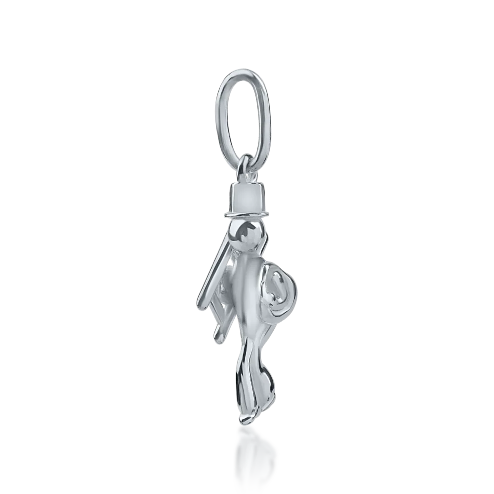 Pandantiv cosar din aur alb - imagine 2