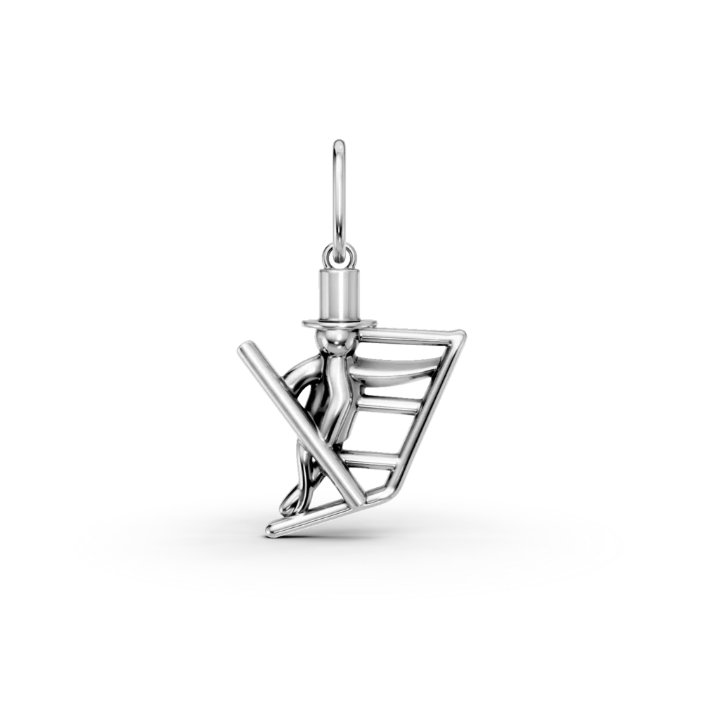 Pandantiv cosar din aur alb