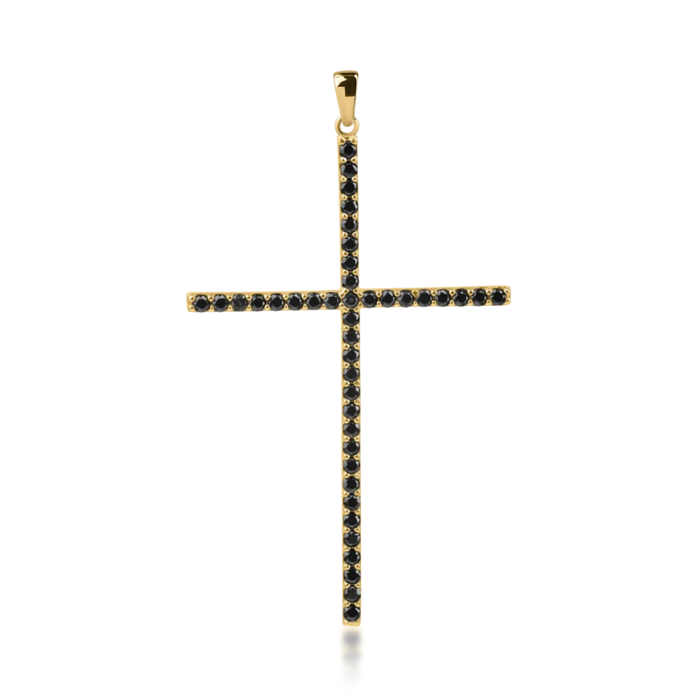 Pandantiv cruce din aur galben