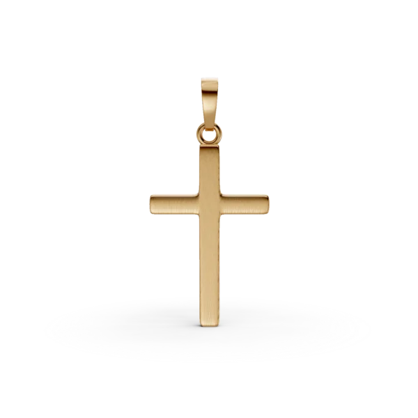 Pandantiv cruce din aur galben
