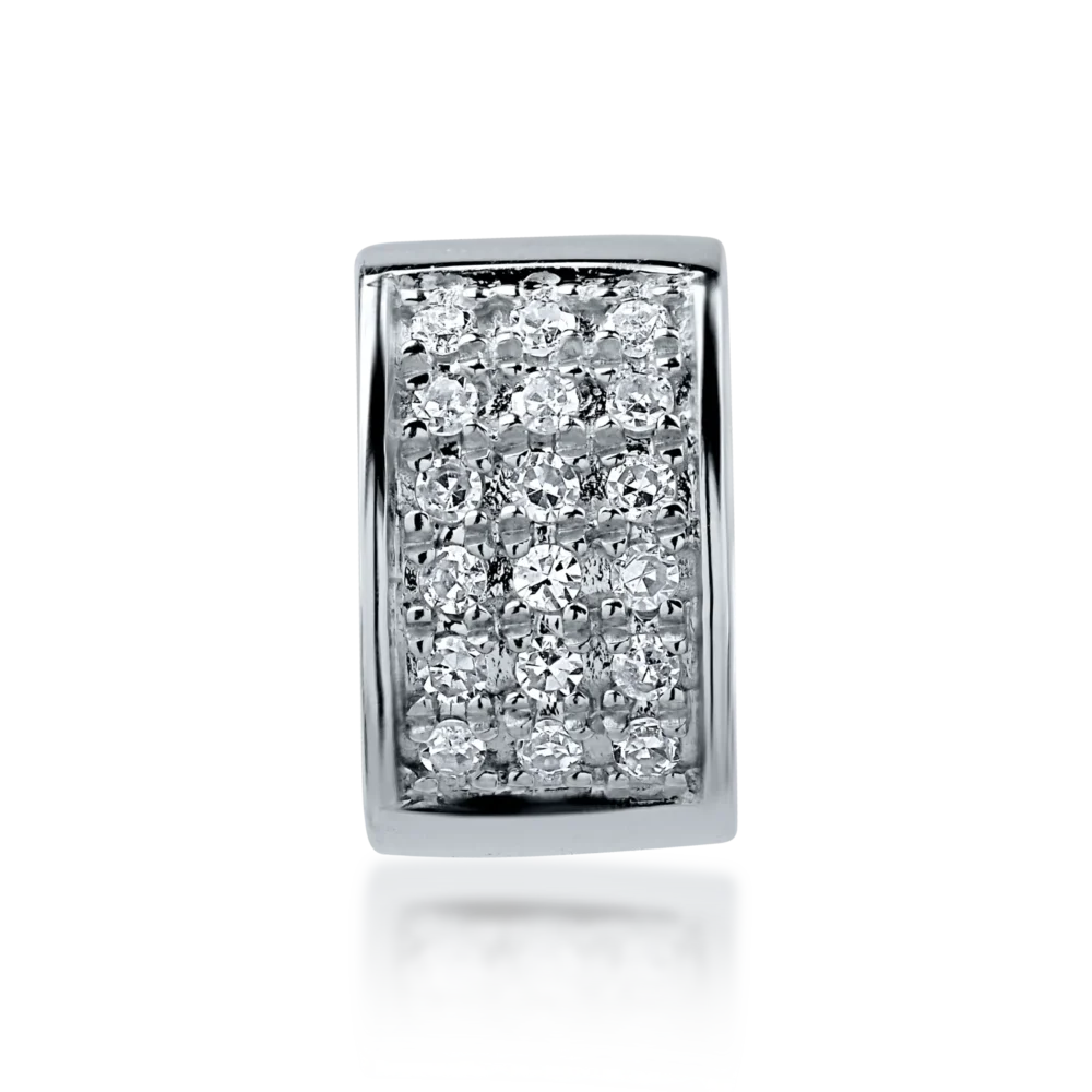 Pandantiv din aur alb cu diamante de 0.066ct