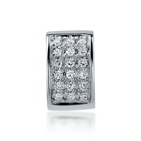 Pandantiv din aur alb cu diamante de 0.066ct