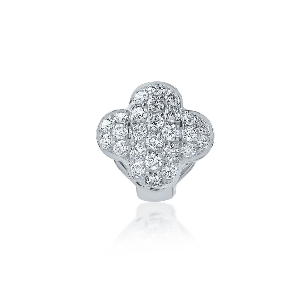 Pandantiv din aur alb cu diamante de 0.17ct