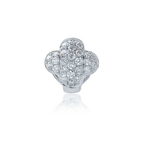 Pandantiv din aur alb cu diamante de 0.17ct