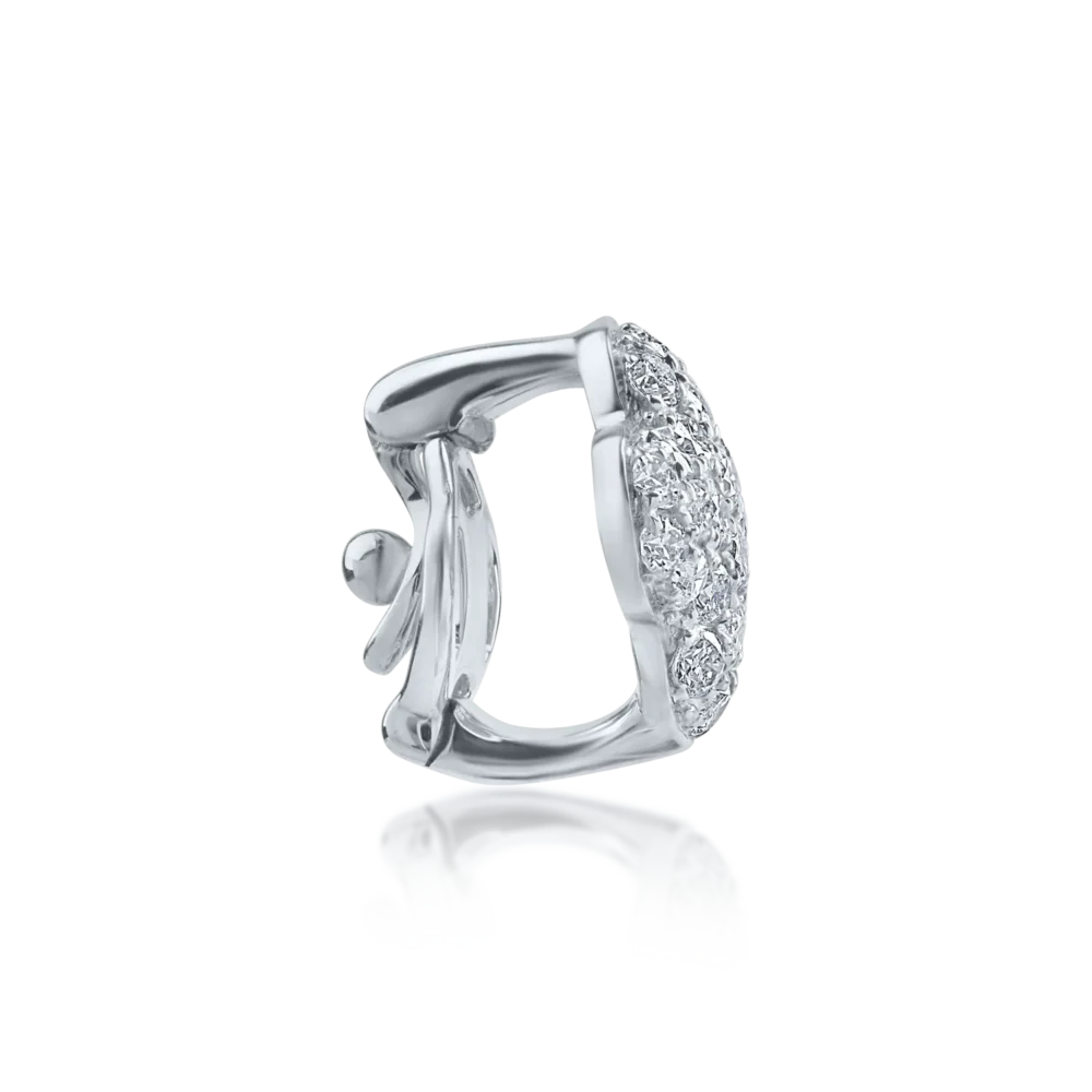 Pandantiv din aur alb cu diamante de 0.17ct - imagine 3