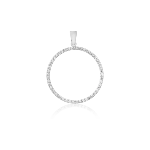 Pandantiv din aur alb