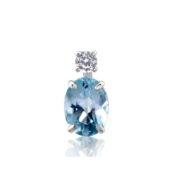 Pandantiv din aur alb