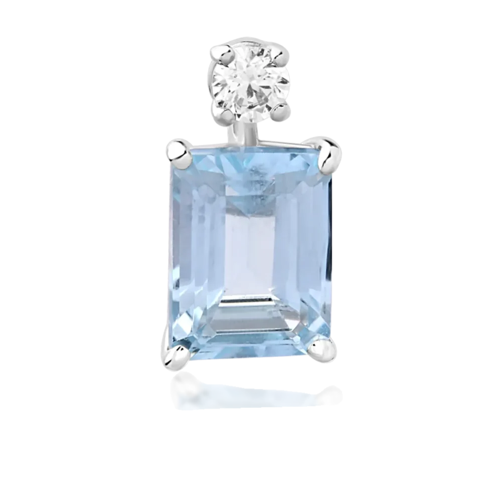 Pandantiv din aur alb