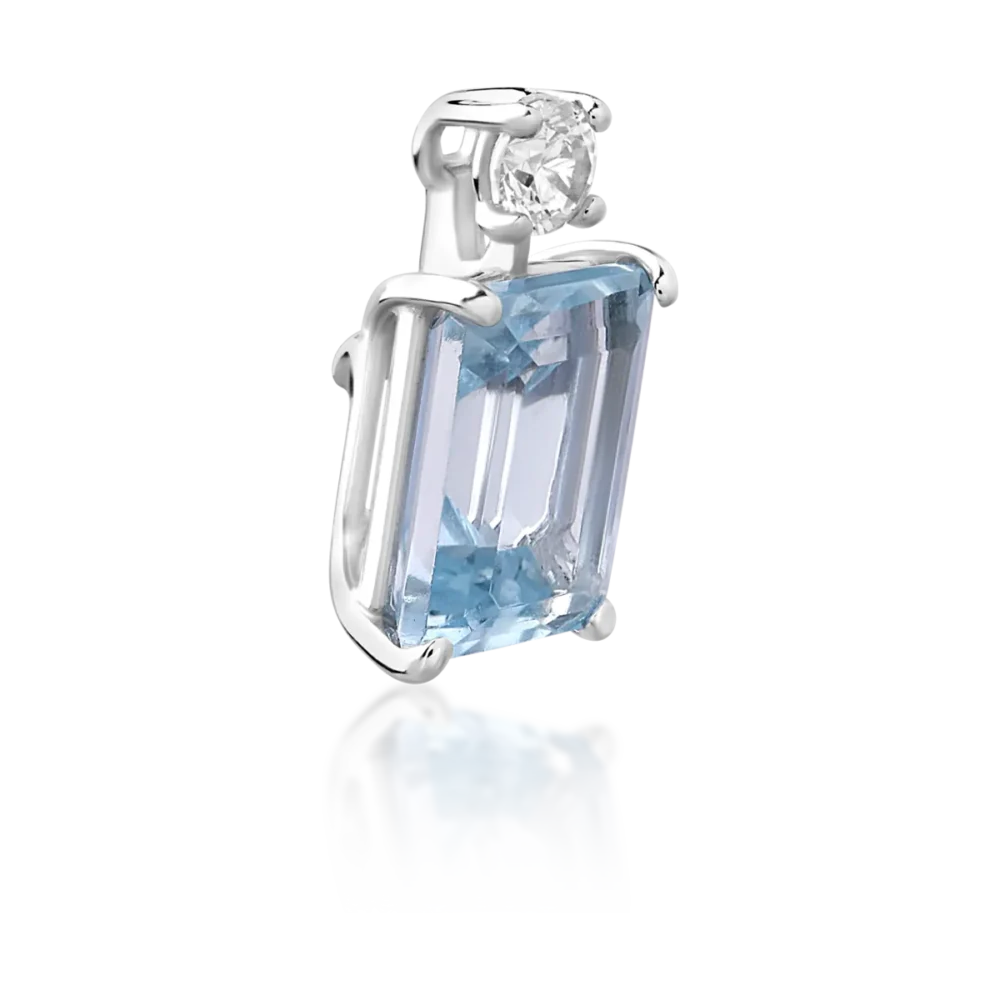 Pandantiv din aur alb - imagine 2