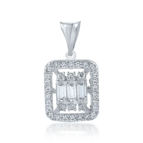 Pandantiv din aur alb