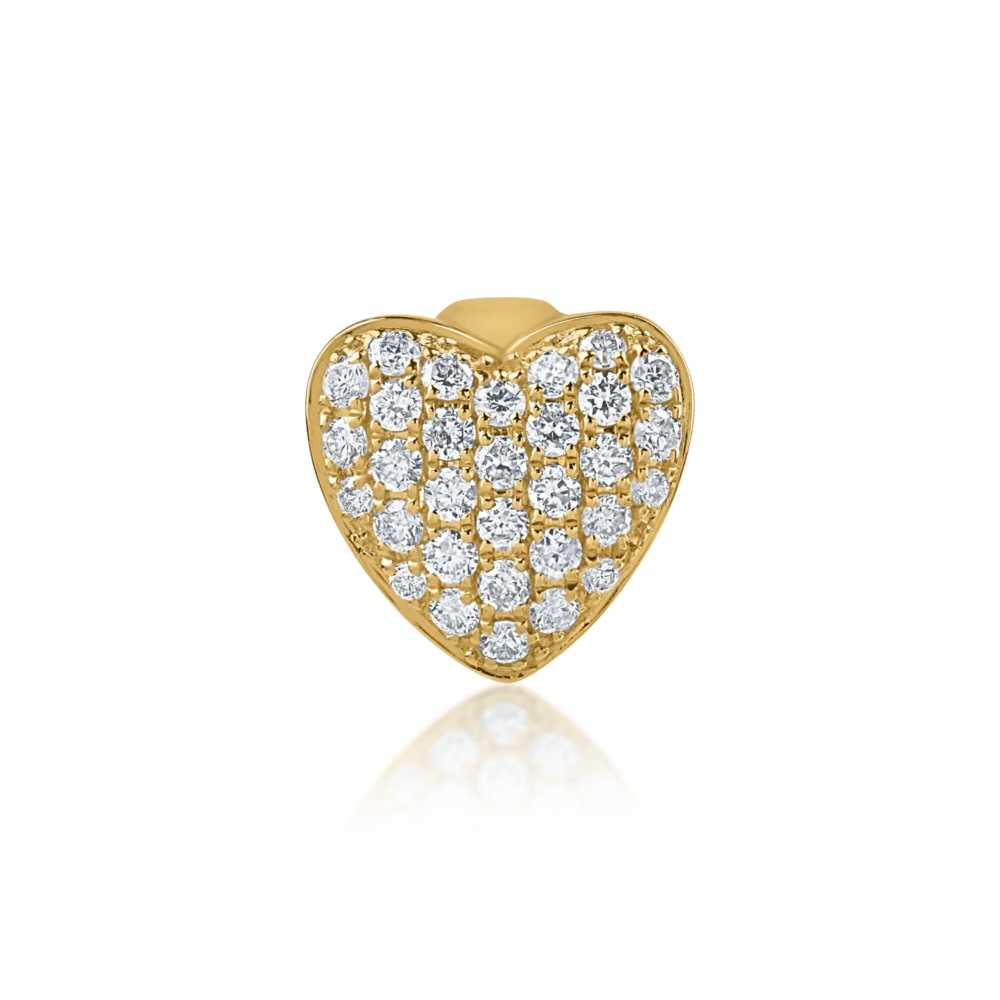 Pandantiv din aur galben cu diamante de 0.18ct