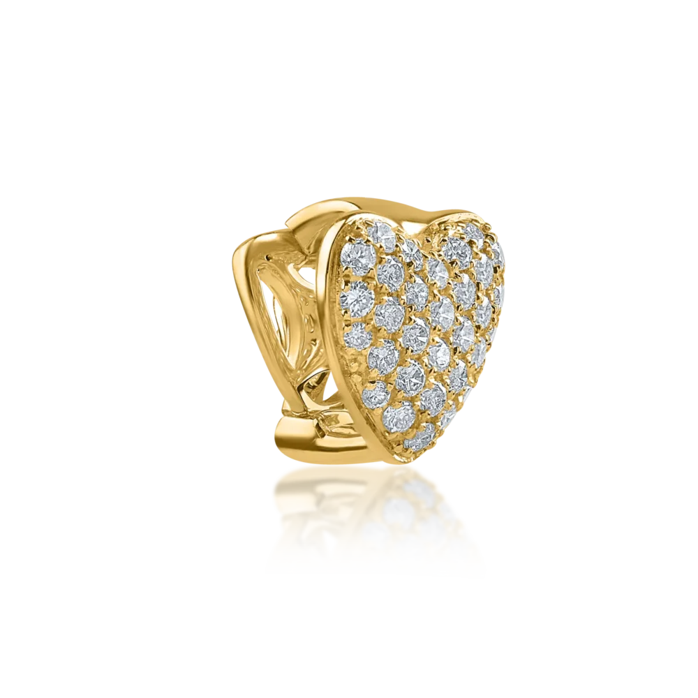 Pandantiv din aur galben cu diamante de 0.18ct - imagine 2