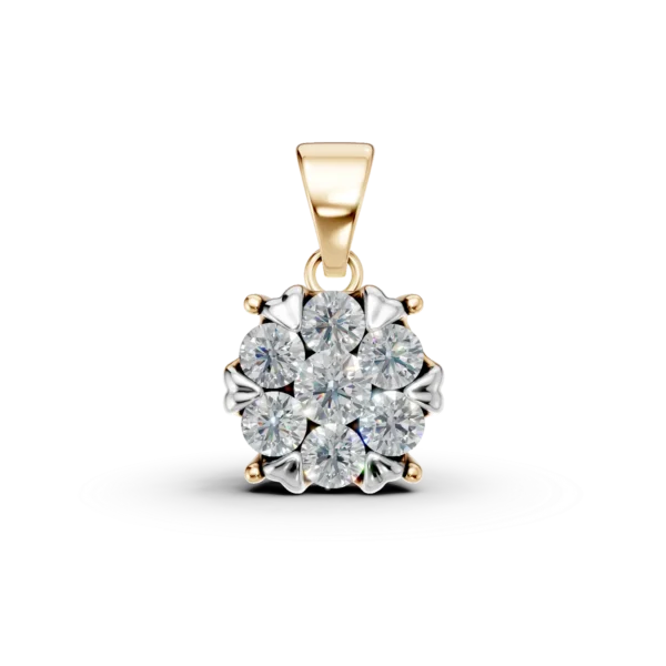 Pandantiv din aur galben cu diamante de 0.5ct