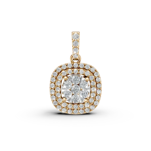 Pandantiv din aur galben cu diamante de 0.7ct