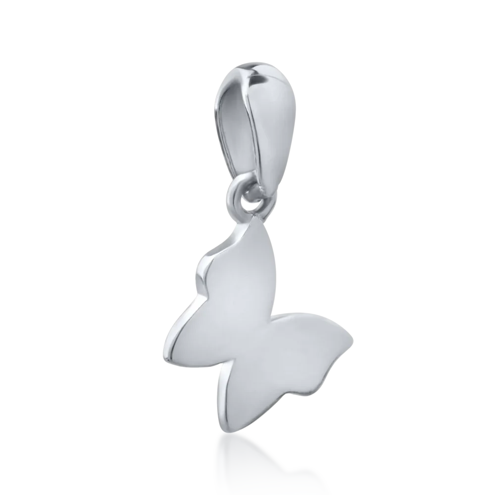 Pandantiv fluture din aur alb - imagine 2