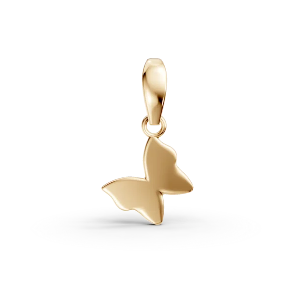 Pandantiv fluture din aur galben