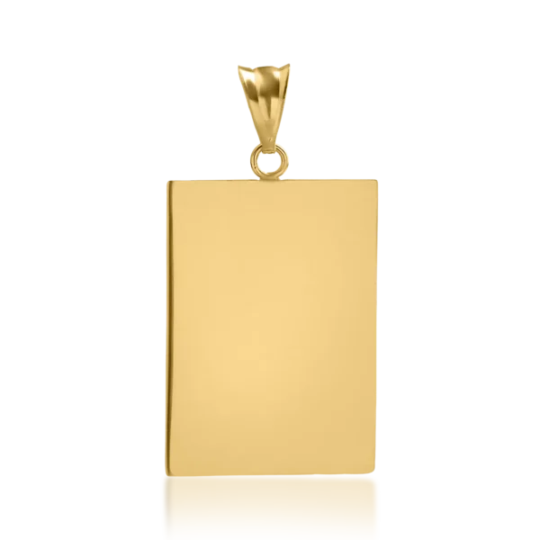 Pandantiv geometric din aur galben