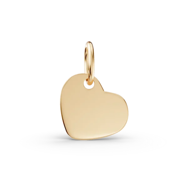 Pandantiv inima din aur galben