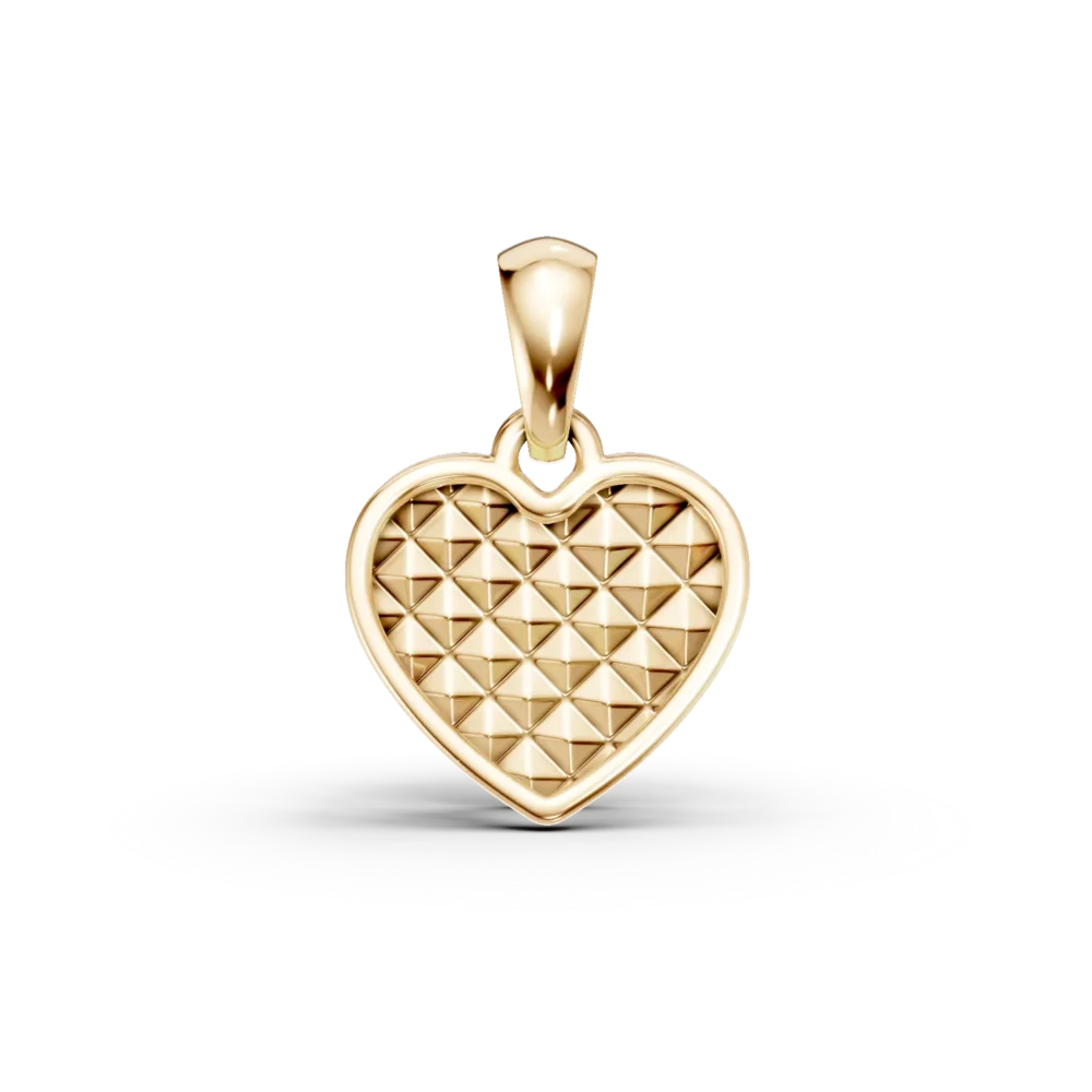 Pandantiv inima din aur galben