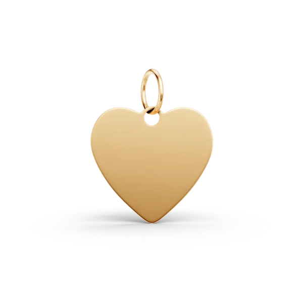 Pandantiv inima din aur galben