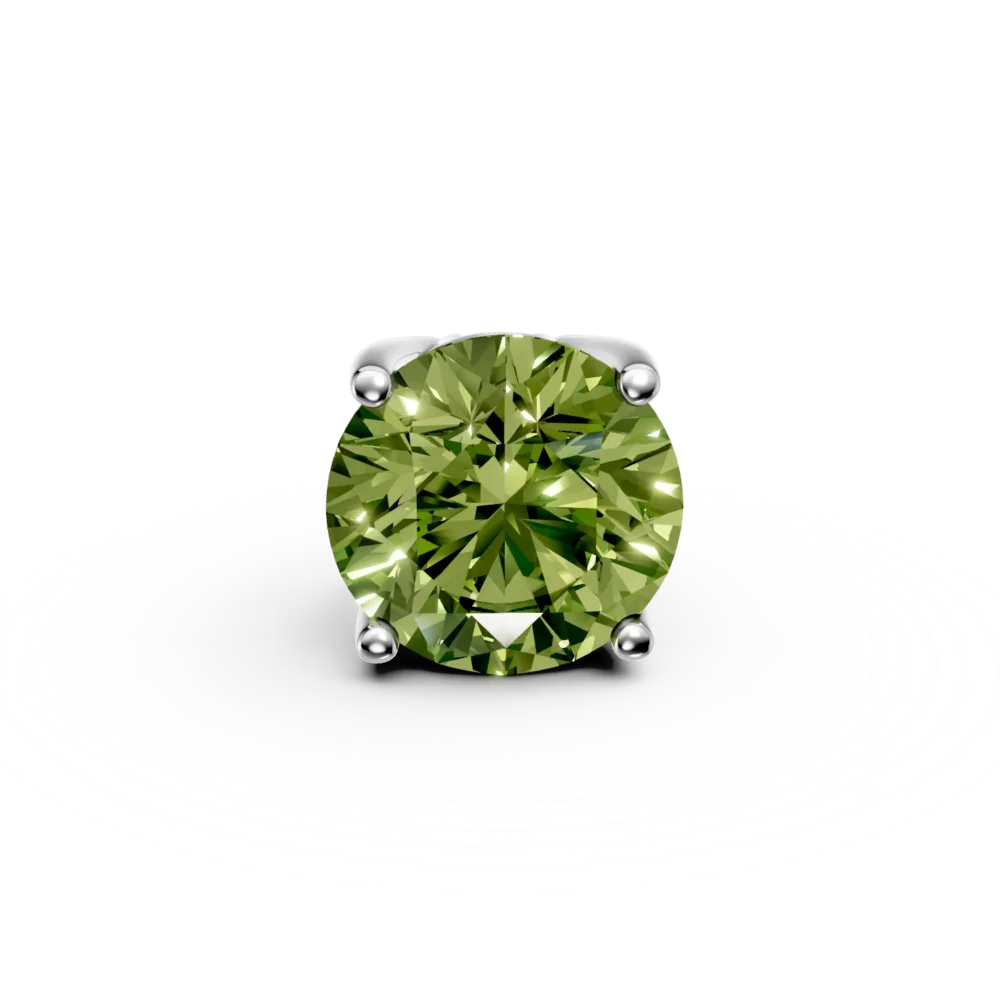 Pandantiv pentru bratara tennis din aur alb cu peridot de 1.8ct