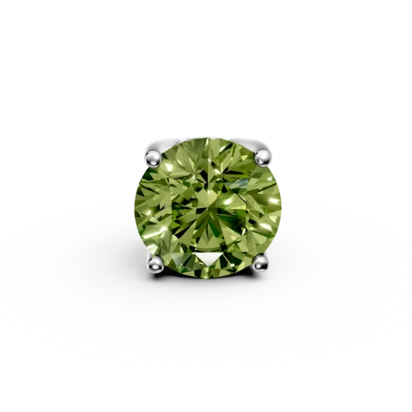 Pandantiv pentru bratara tennis din aur alb cu peridot de 1.8ct