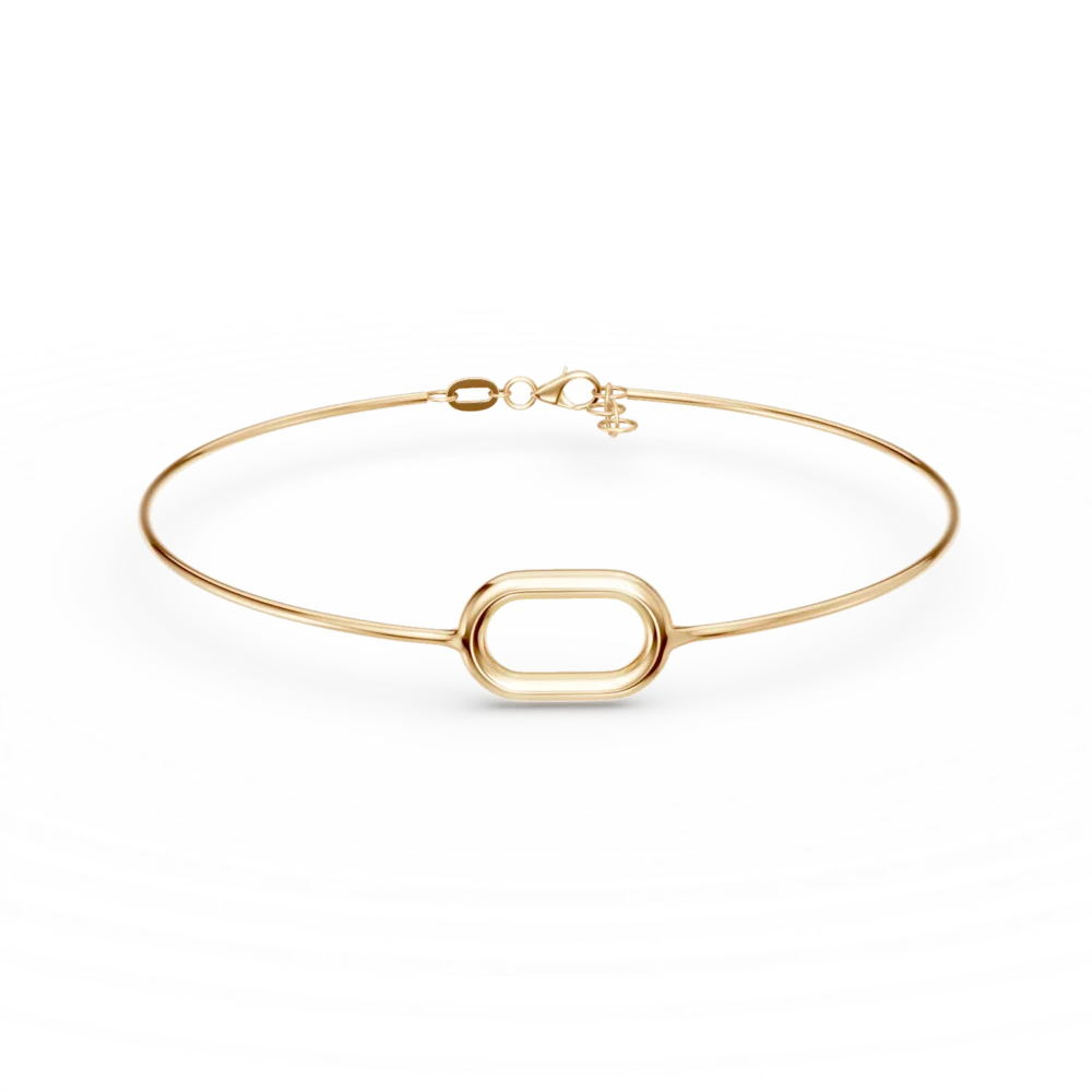 Bratara fixa din aur galben