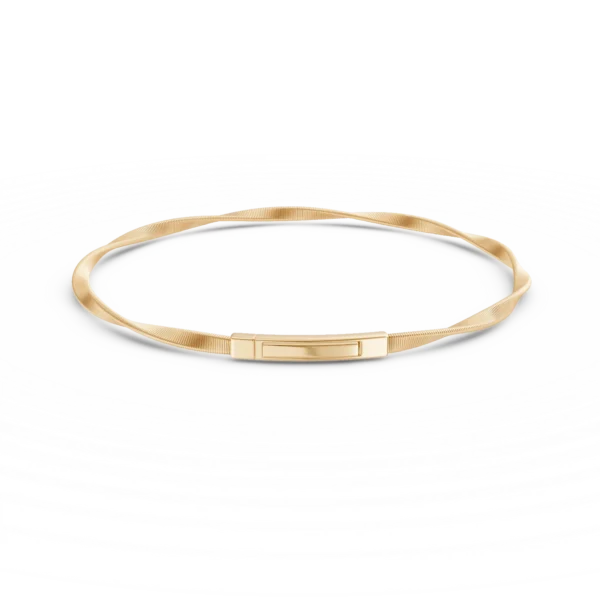 Bratara minimalista din aur galben