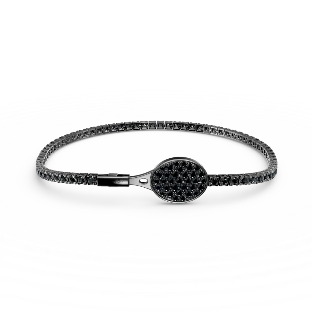 Bratara tennis Heritage cu safire negre de 1.806ct