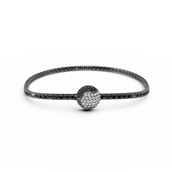 Bratara tennis Victory cu diamante negre si incolore de 2.061ct