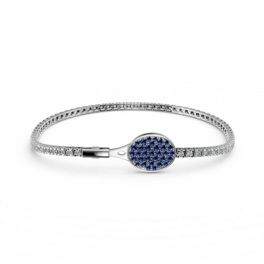 Bratara tennis Wonder cu diamante si safire de 1.31ct
