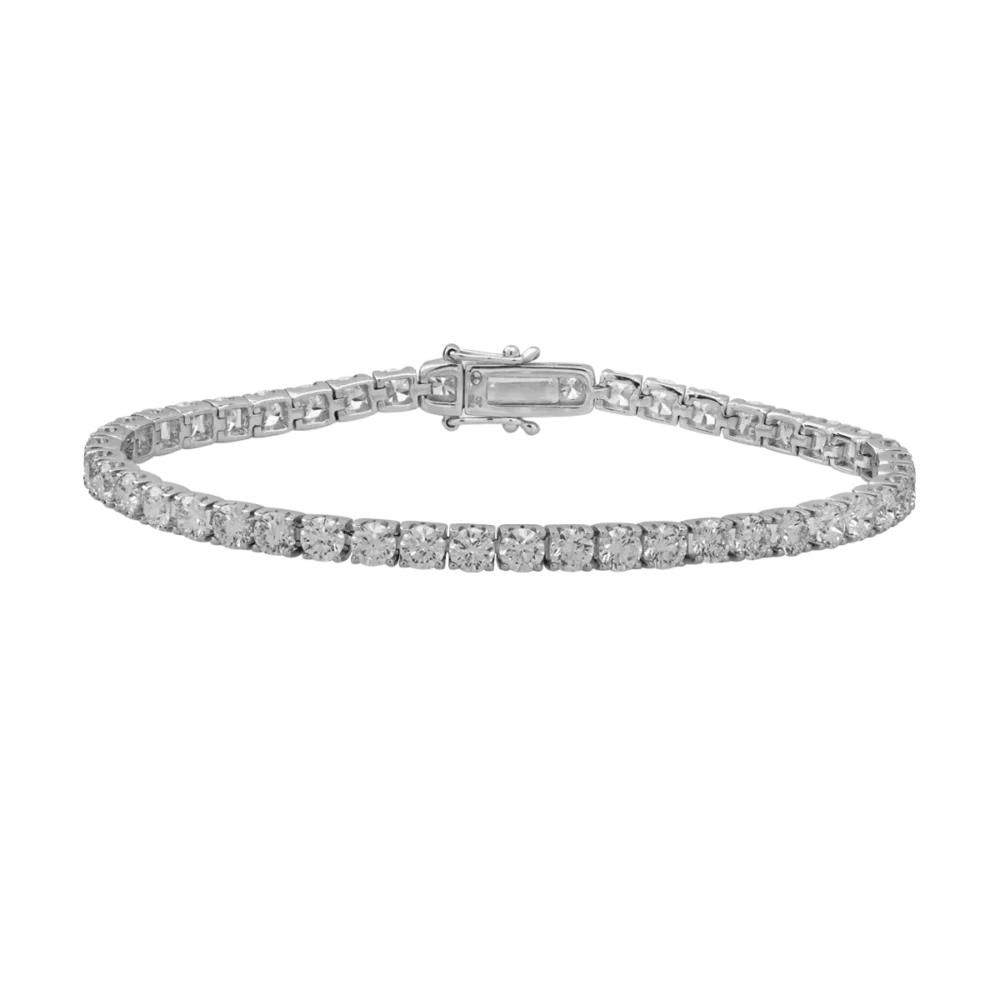 Bratara din aur alb cu diamante de 8ct